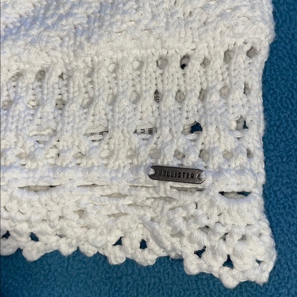 Hollister size XS vintage two-piece white crocheted cotton tank top & skirt - Picture 5 of 15